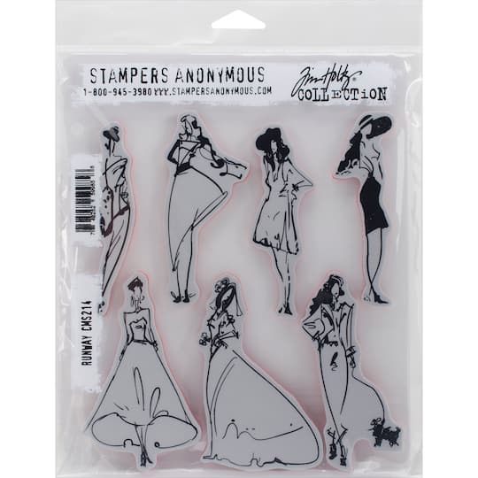 Stampers Anonymous Tim Holtz&#xAE; Runway Cling Stamp Set